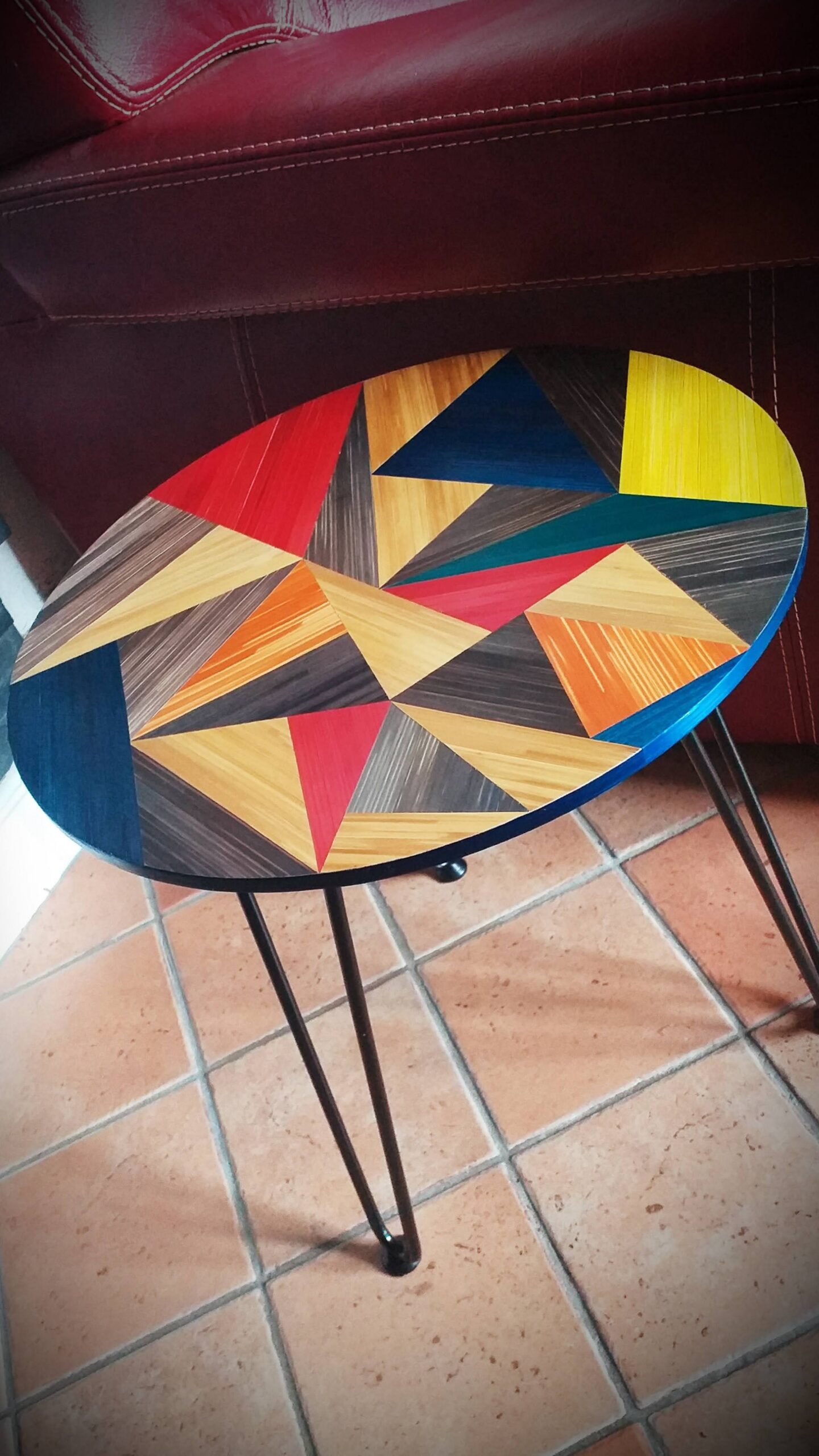 Marqueterie de paille à Blois, Meuble