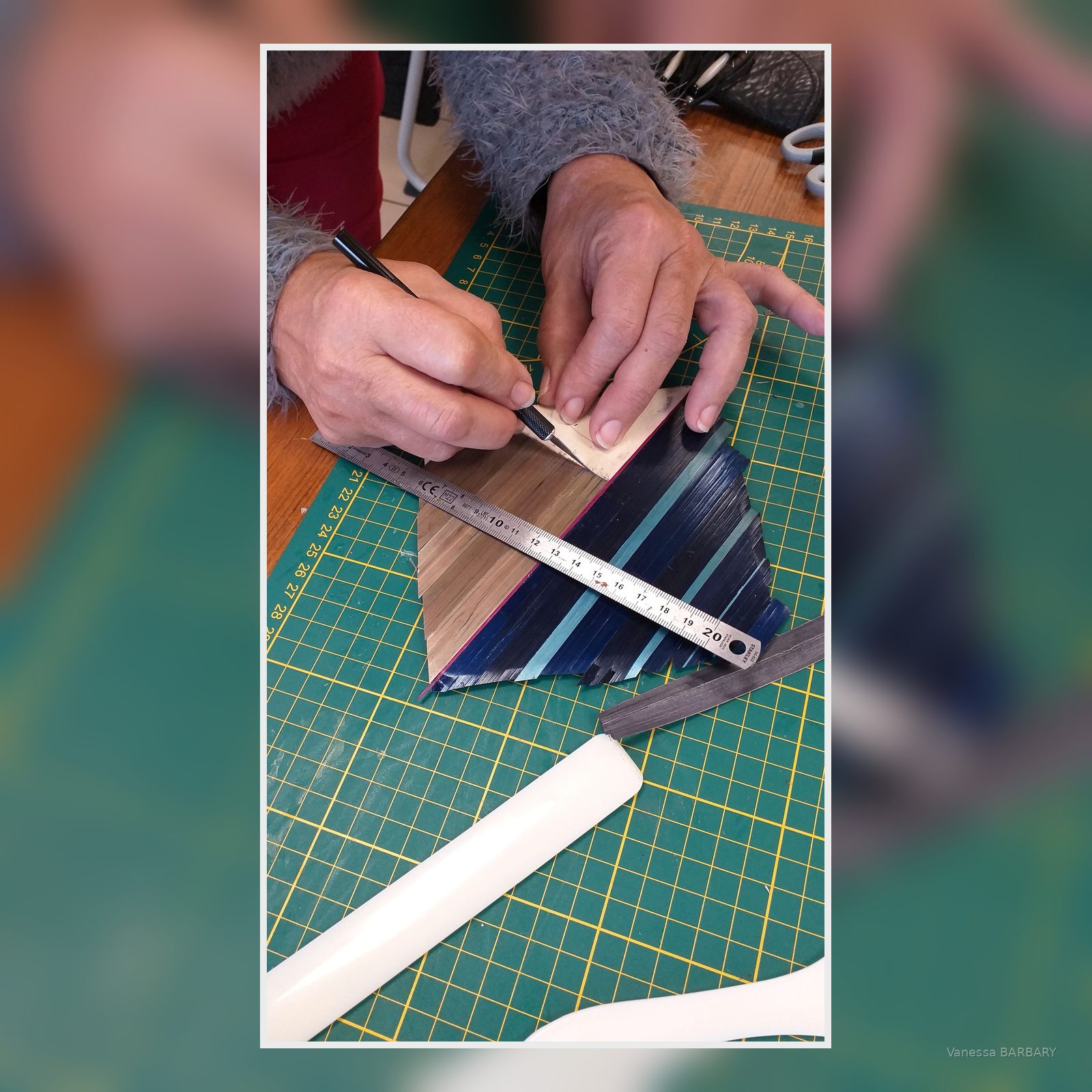 Atelier marqueterie de paille à Blois